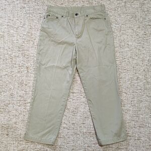 Lauren Jeans Co Tan Beige Khaki  Pants Size 8P Petite 100% Cotton Natural Fibers